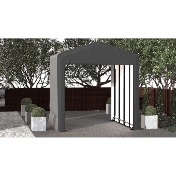 Shelterlogic ShelterTube Wind and Snow-Load Rated Garage, 14x18x16 Gray SQAACC0103C01401816 - main